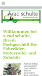 Mobile Screenshot of 2-rad-schulte.de